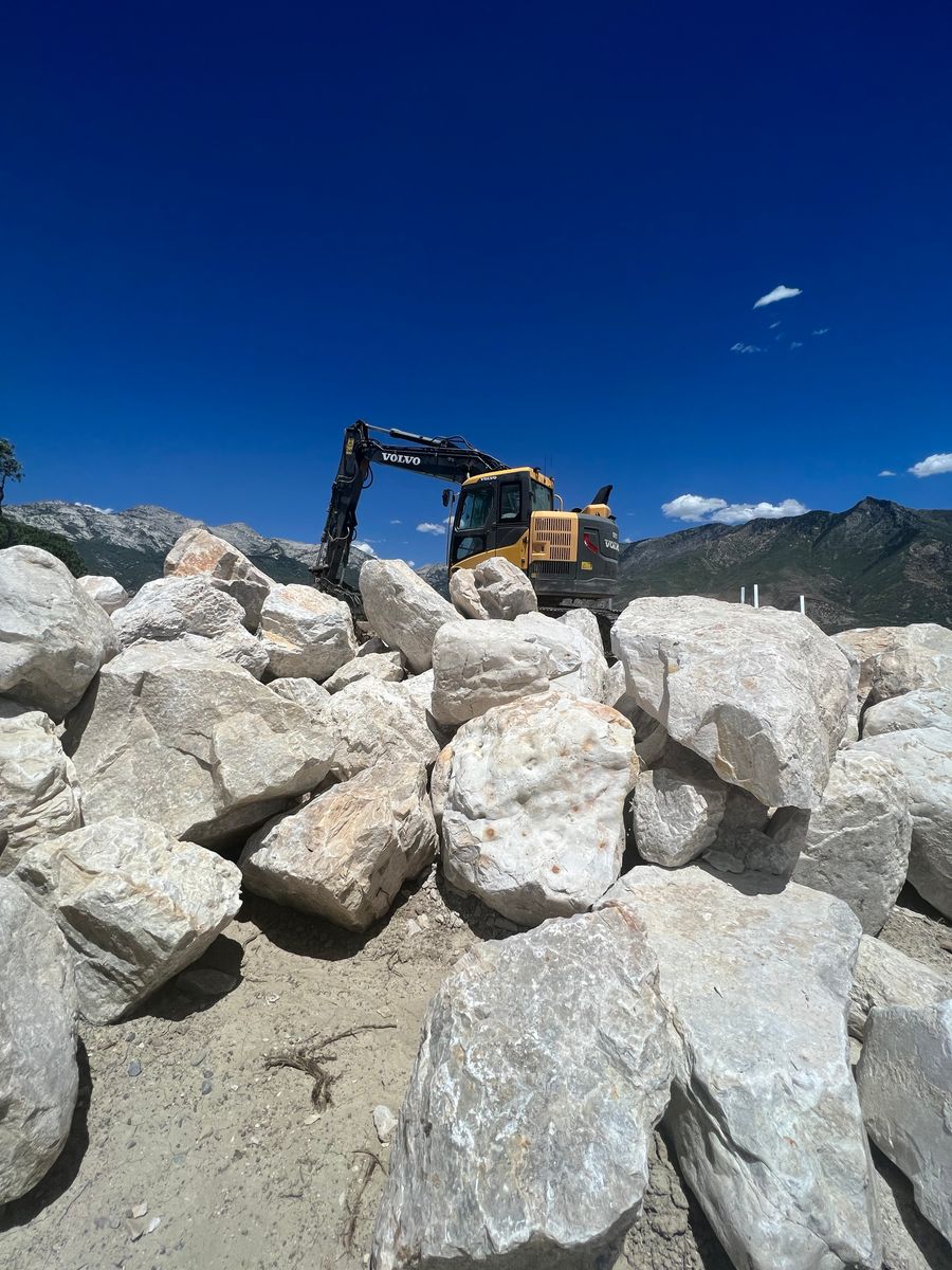 Site Preparation for Premier Rockwall & Excavating in Utah County, UT