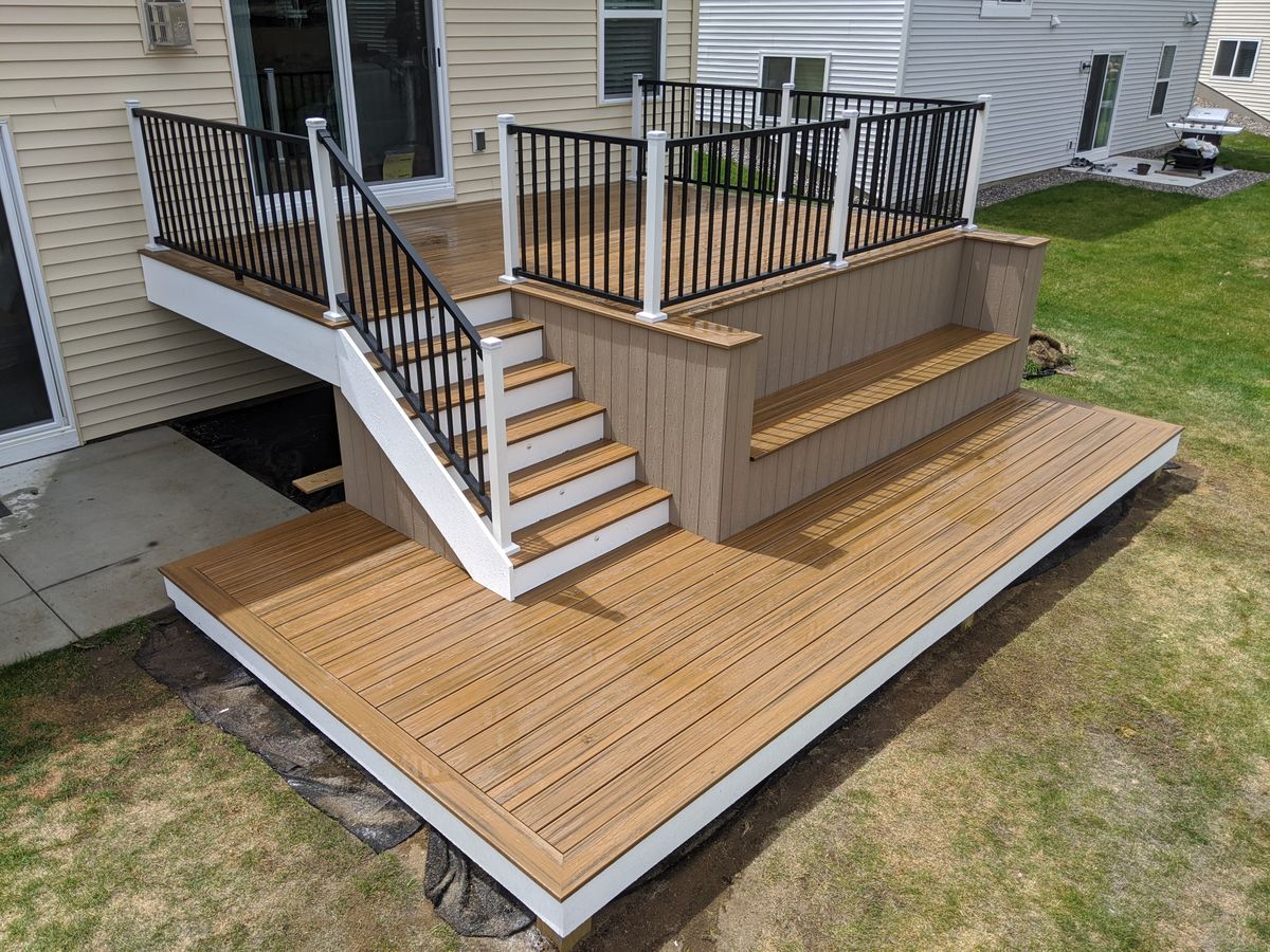 Westbury Aluminum Deck Railing for Radke Deck Works & Remodeling in Elk River, MN