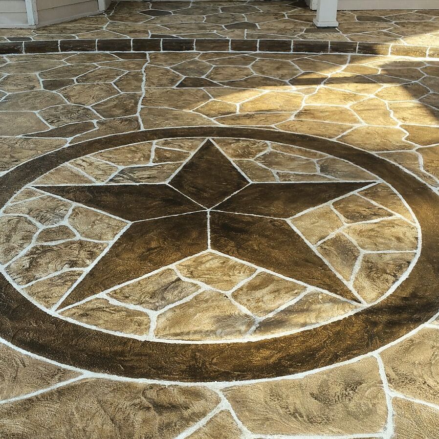 Stamped Concrete Installations for Texas Curb N Borders in Houston, TX