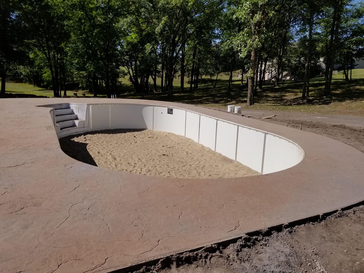 Pool Decking for Majestic Concrete and Landscape in Cross Lake, MN