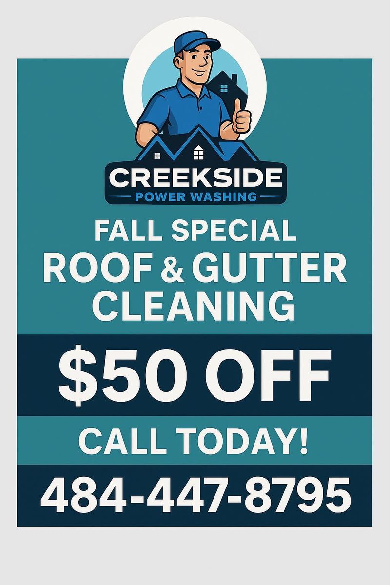 Gutter Cleaning for Creekside Power Washing in Aston Township, PA