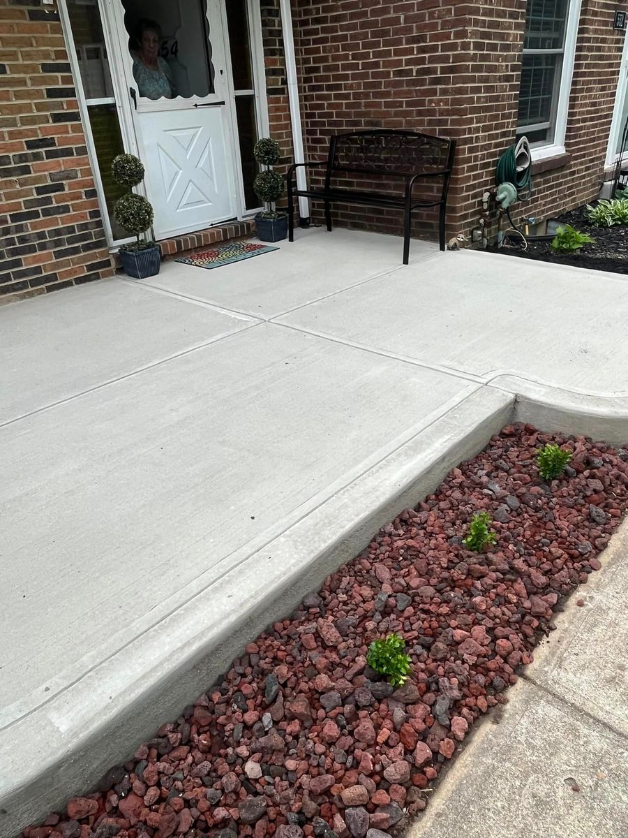 Stamped Concrete Installation for Mid Ohio Concrete in Pickerington, OH