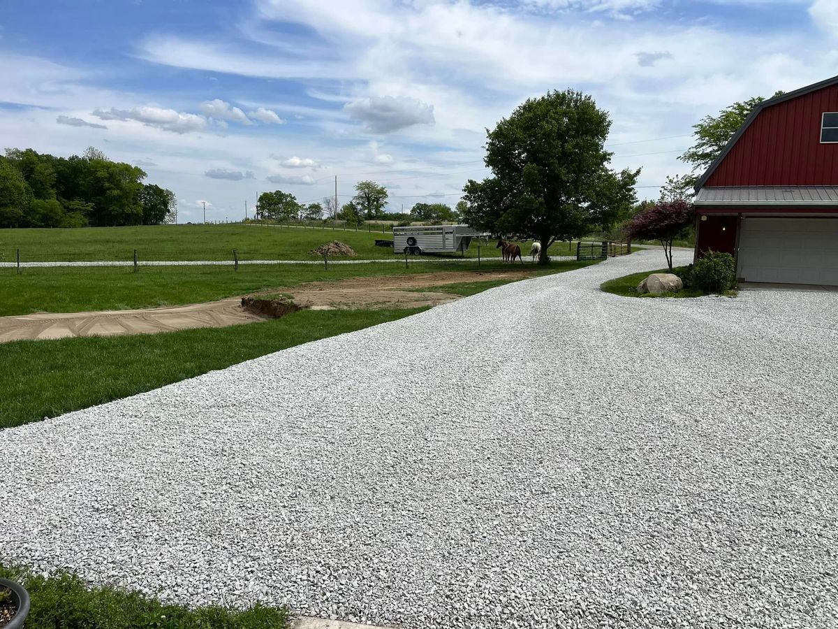 Driveway Construction for KW Earthworks in Connersville, IN