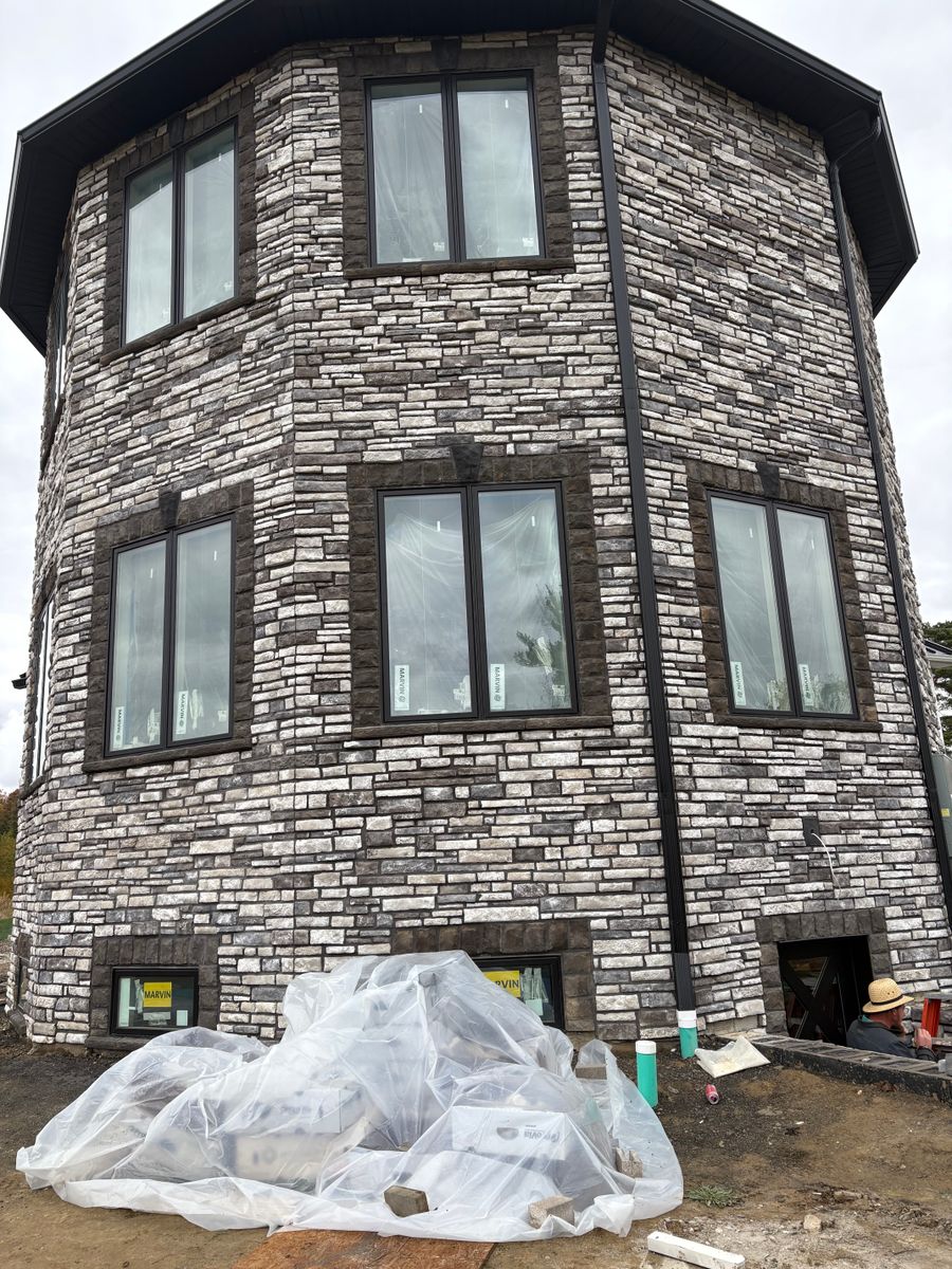 Stone and Block Veneers for RS Masonry LLC in Akron, Ohio