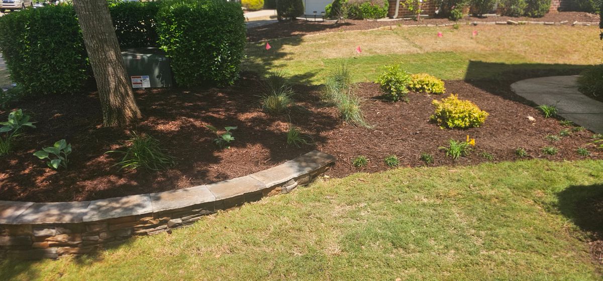 Landscape Installation for Grand Design Outdoor Enhancements in Raleigh, NC