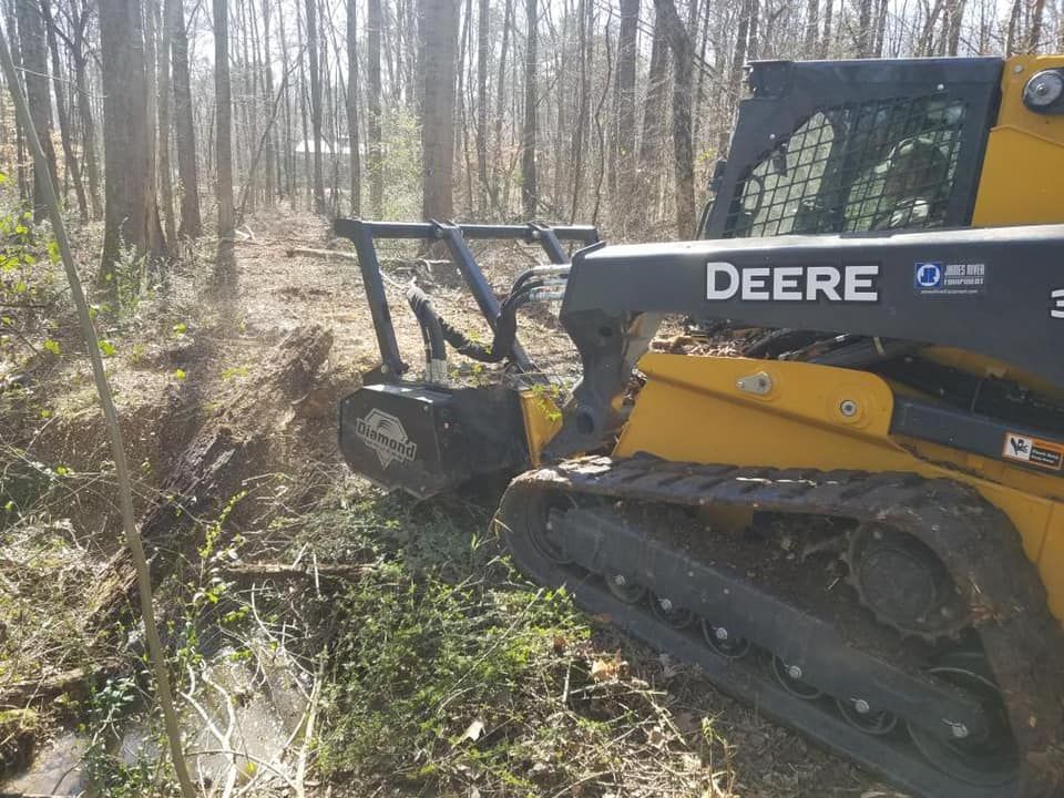 Property Line Clearing for Carolina Construction Services in Woodleaf, NC