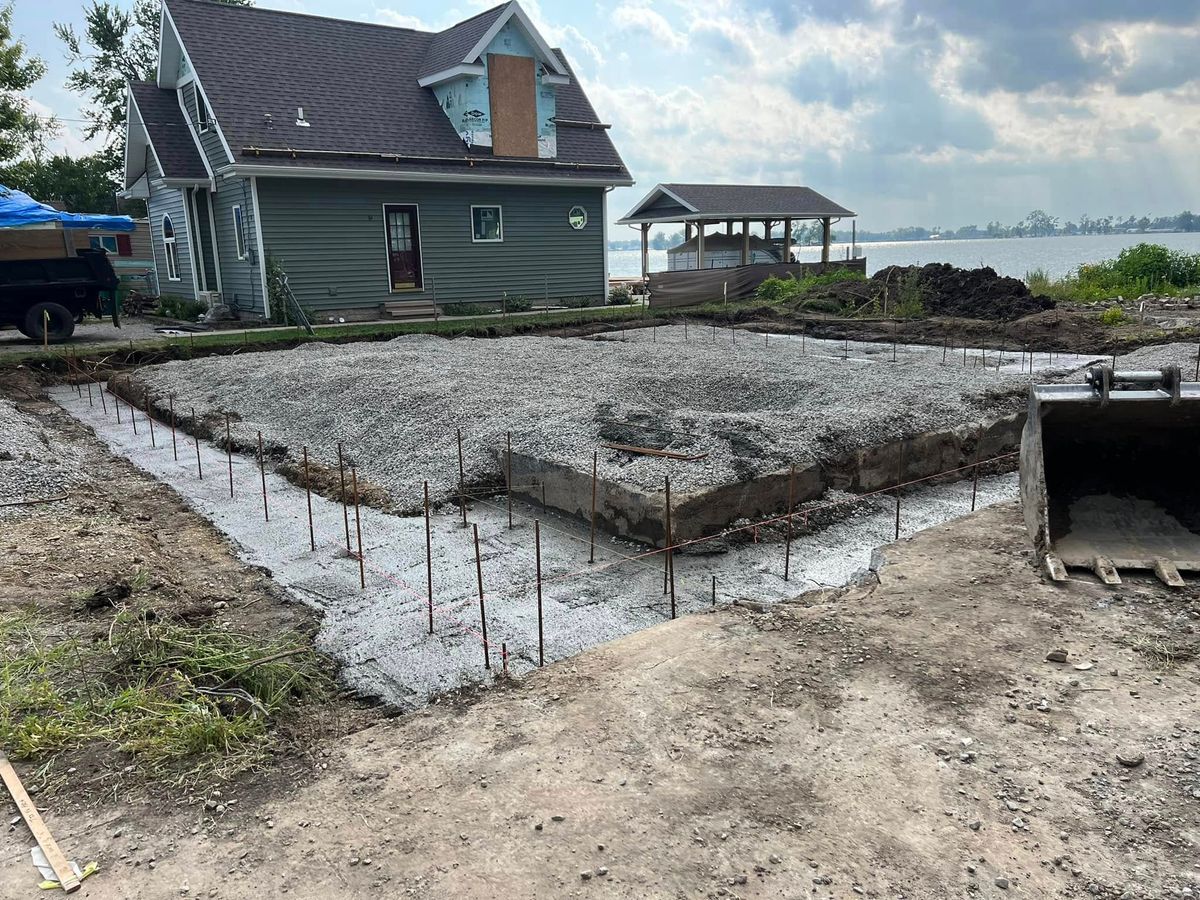 Foundation Digging for Lamb-Coate Contracting in Bellefontaine, OH