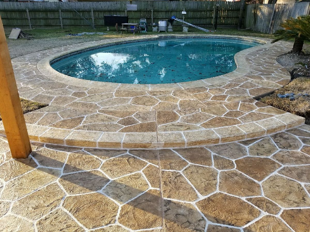 Pool Remodels for Texas Curb N Borders in Houston, TX