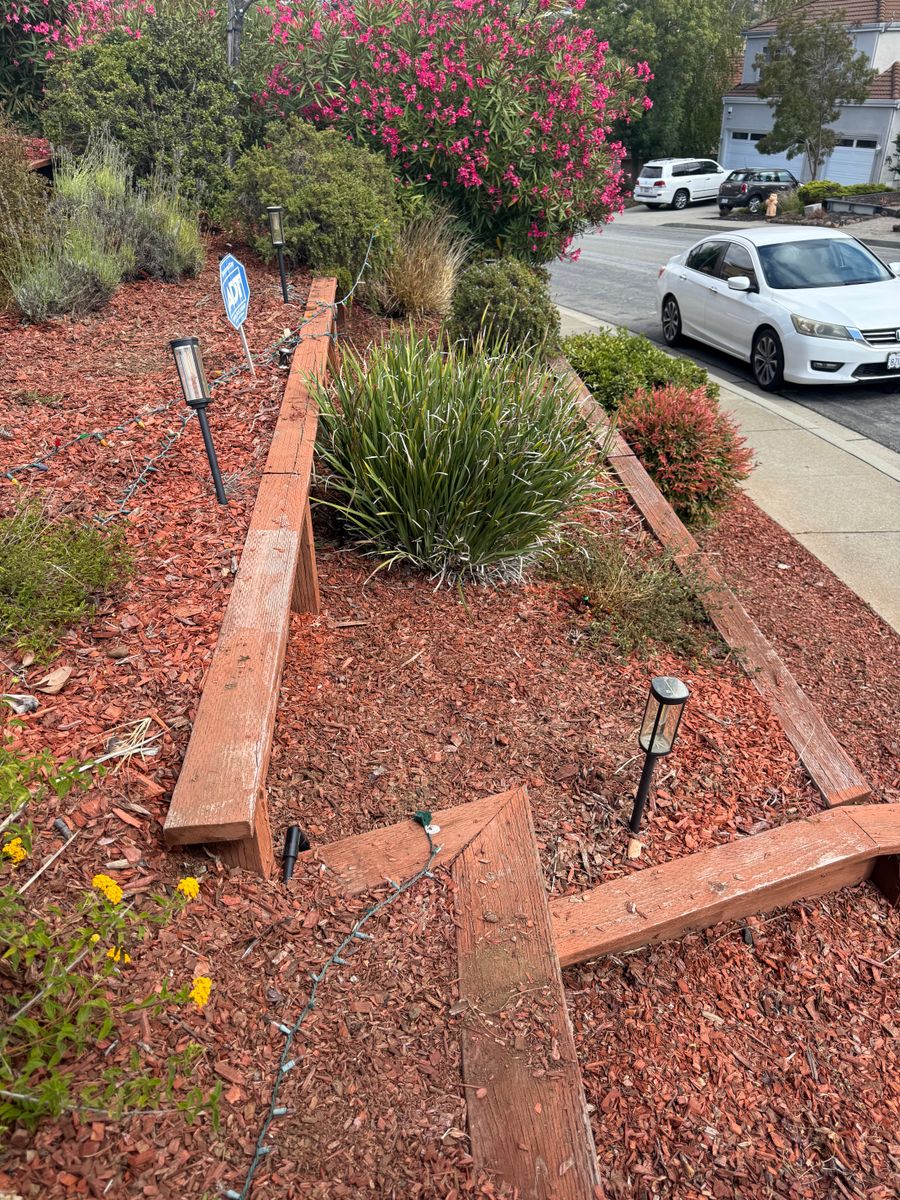 Mulch Installation for CBA Landscaping in Hayward, CA