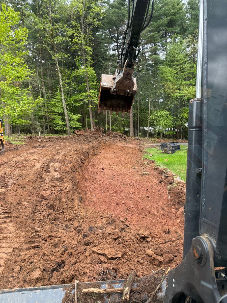 Excavation & Grading for Lennon Land Management in Suffield, CT