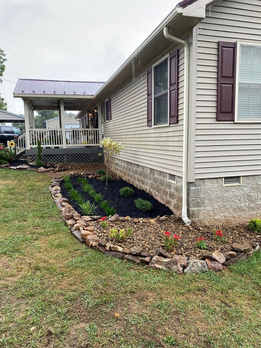 Landscape Design & Install for Simmons Brothers Investments in Pounding Mill, VA