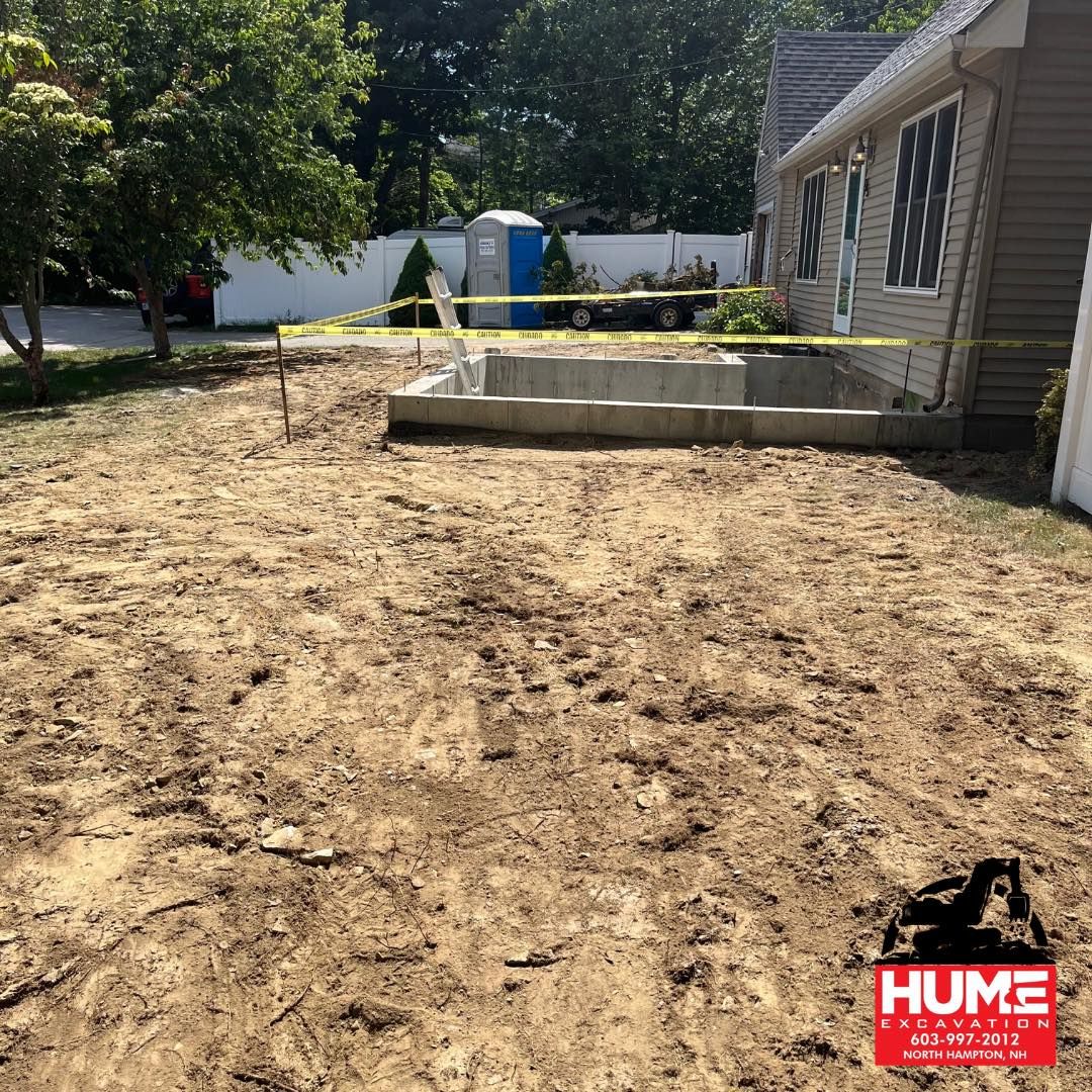 Septic System Installation for Hume Excavation in North Hampton, NH