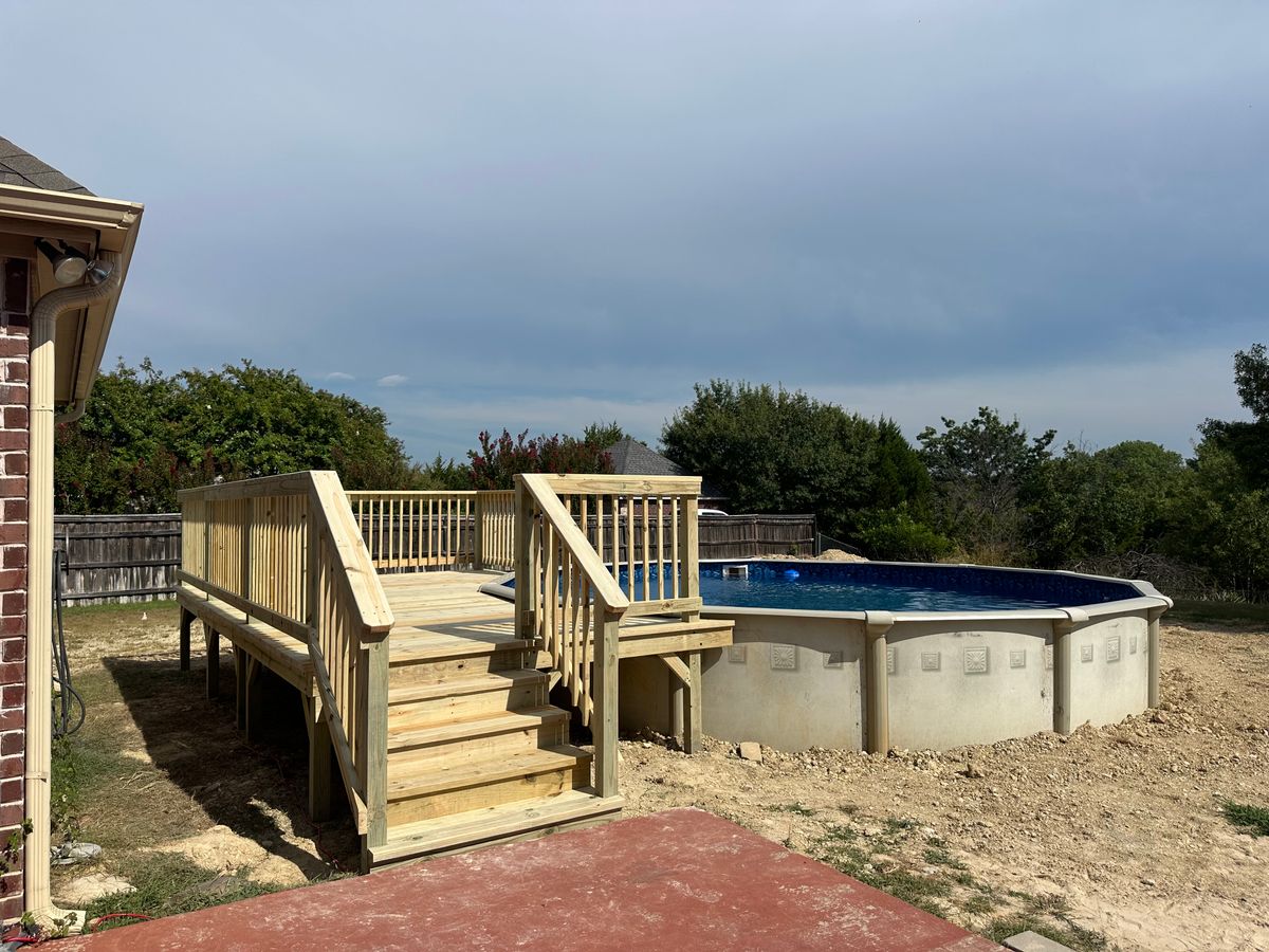 Deck Installation for Timberline Deck & Patio in Covington, TX