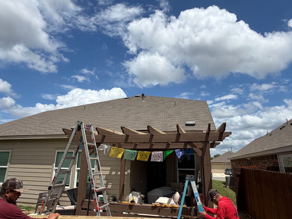 Patio Design & Construction for DR Landscape in San Antonio, TX