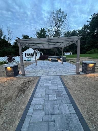 Walkway Installation for Z. Hastings Landscape Construction in Templeton, MA