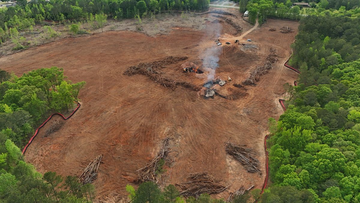 Land Clearing for Bryant's Land Services in Forsyth, GA