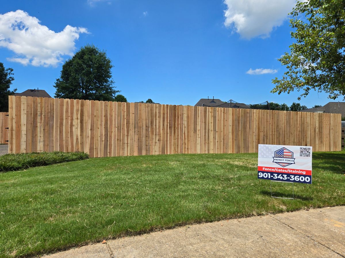 Fence Staining for Patriot Fence  in Oakland, TN