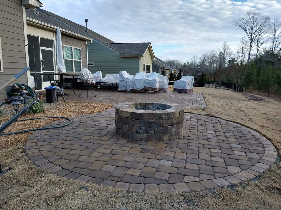 Paver Patio outdoor living design & build for Lawn & Order Solution  in Waxhaw, NC