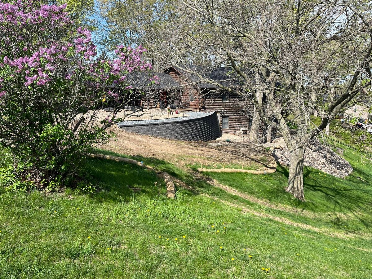 Retaining Wall Construction for Raccoon Valley Lawn Care in Des Moines, IA