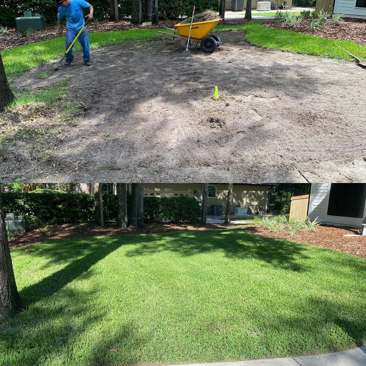 Outdoor Installations - Sod, Mulch, Rock, Pavers, Artificial Turf, Irrigation & Plants for Kings Legacy Services in Gainesville ,  FL