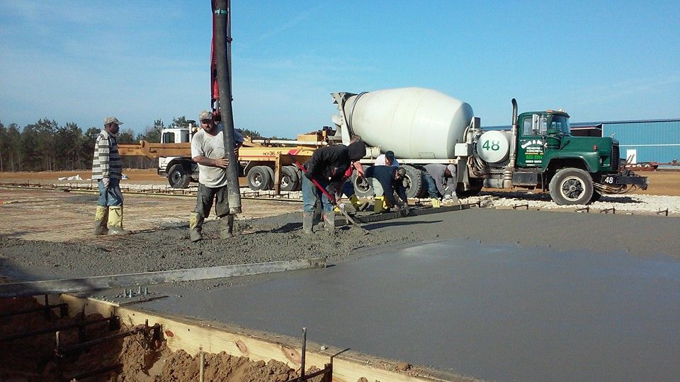 Concrete Slab Construction for JD's Concrete LLC in Dameron, MD