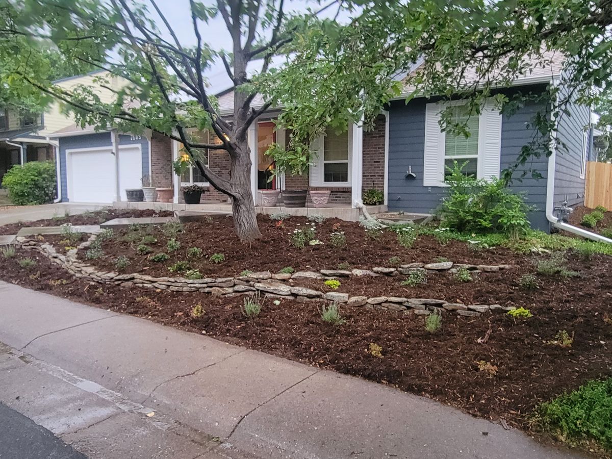 Mulch Installation for JS Landscaping Colorado in Denver, CO