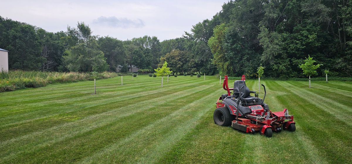Mowing for A-N-H Lawn Care in Madison, MN