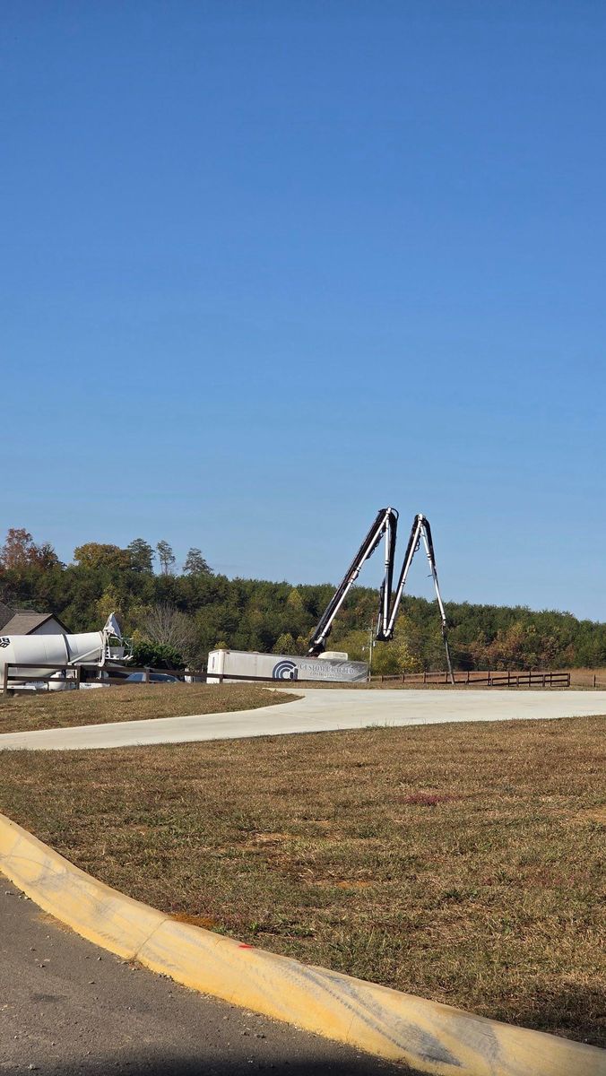 Boom Pumping for Williams Concrete Pumping in Knoxville, Tennessee