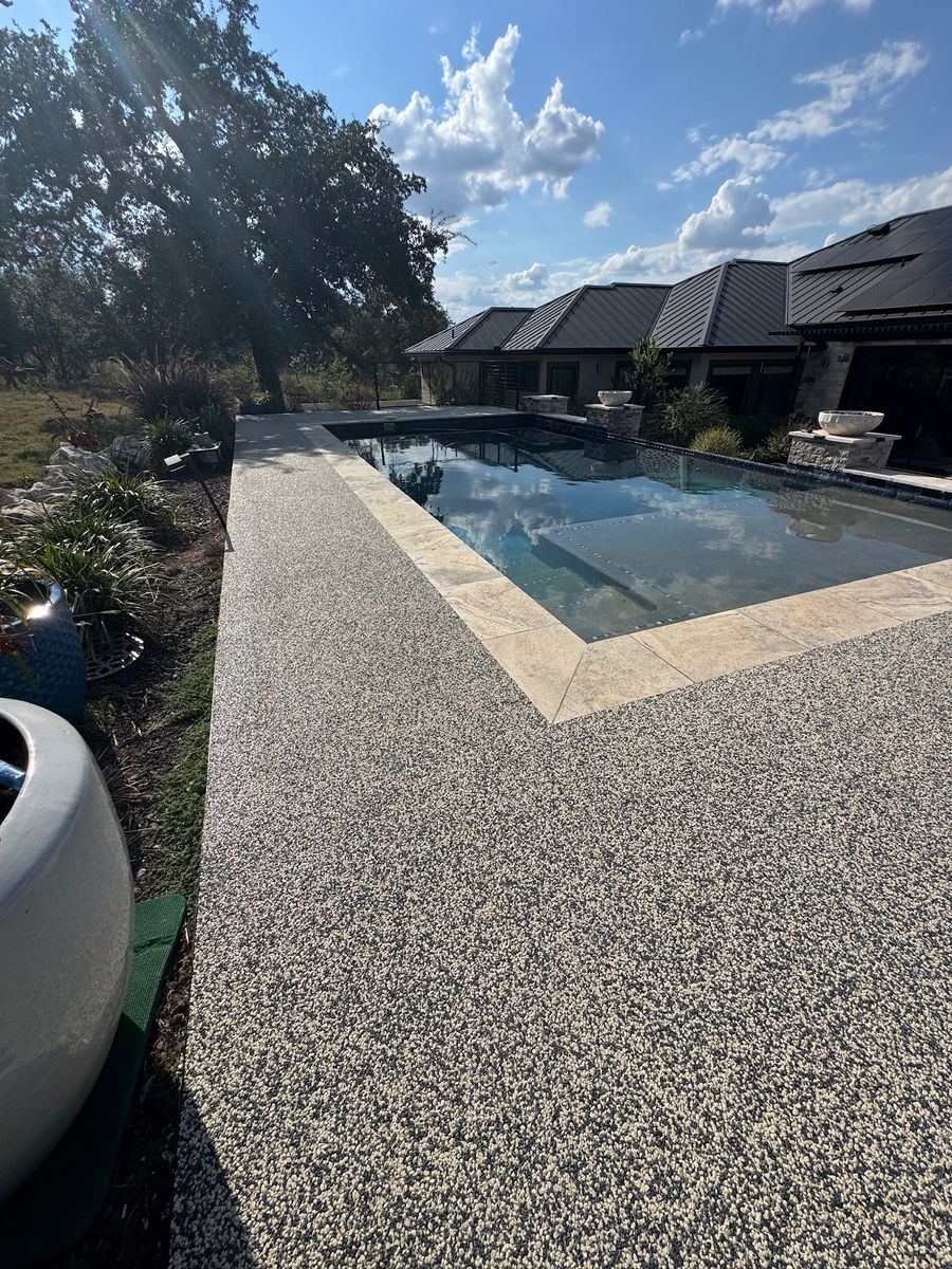 “Tex Stone” Resin Bound Overlay for TEX STONE Resin & Epoxy Coatings in Schertz, TX