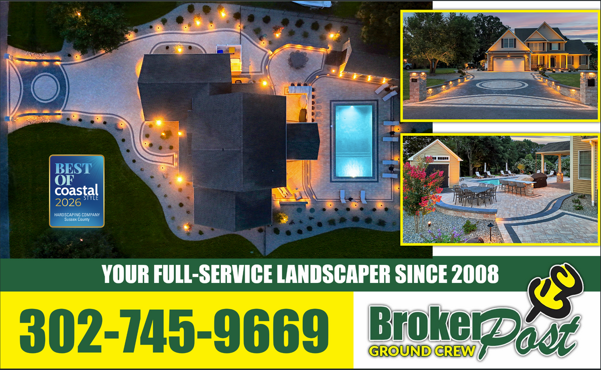 Natural Stone Hardscape for Broker Post Ground Crew in Sussex County, DE