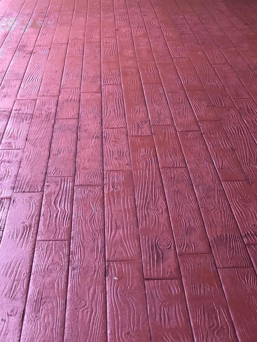 Stamped Concrete Installation for OV Concrete in Oklahoma City, OK
