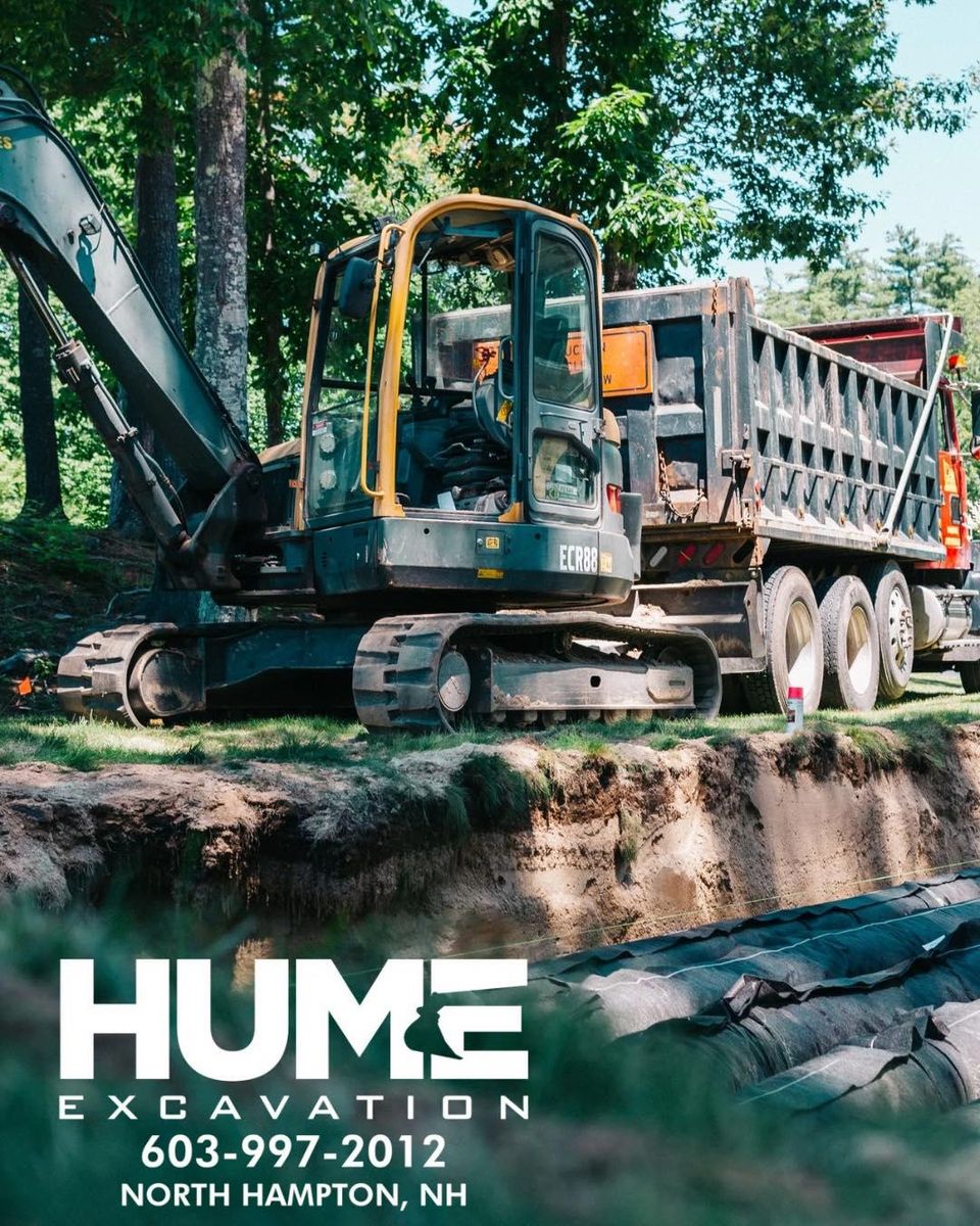 Land Grading for Hume Excavation in North Hampton, NH
