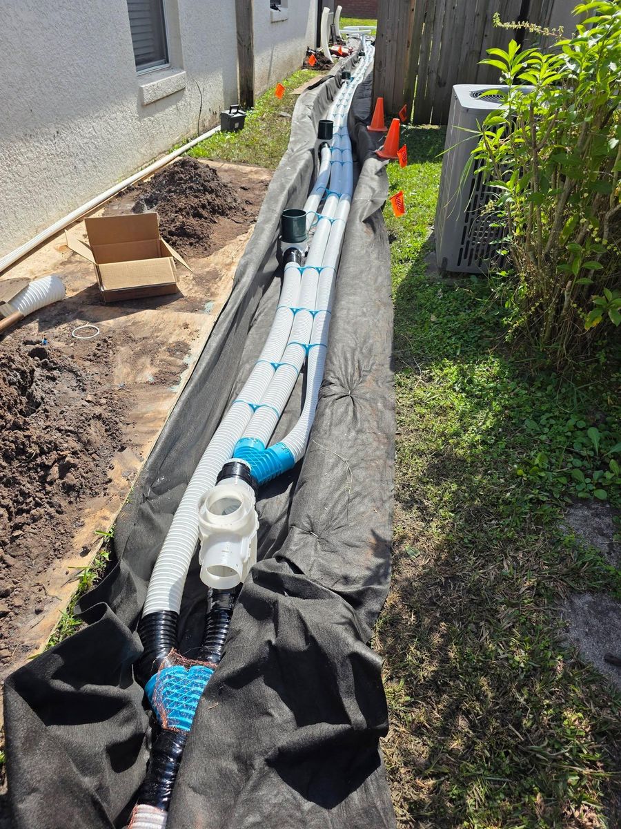Drainage Design Consultations for Sam's French Drains and Landscape in Orlando, Florida