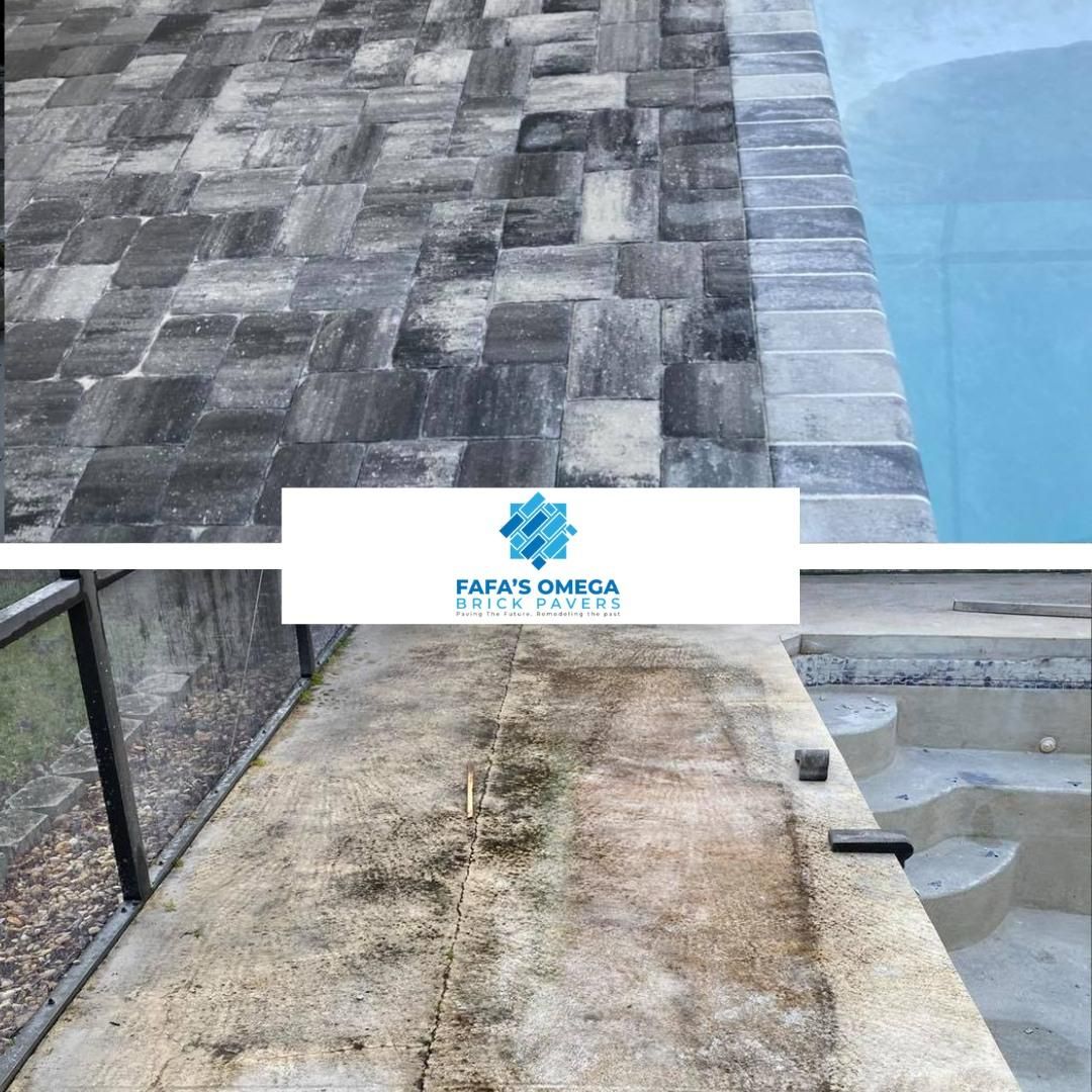 Pool Remodels for Fafa's Omega Brick Pavers in Lakeland, FL