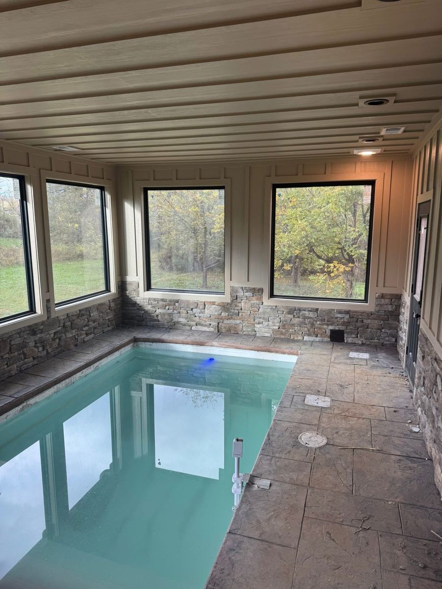 Gunite Pool Construction for Grasshopper Excavating & Pools in Pigeon Forge, TN