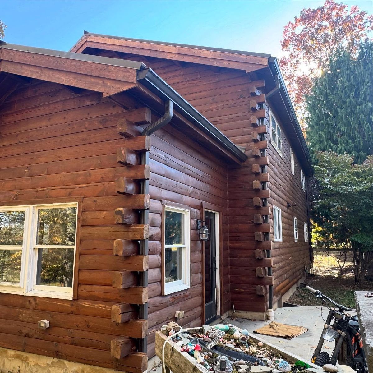 Wash & Stain for Artisan Log USA in Pittsburgh, PA