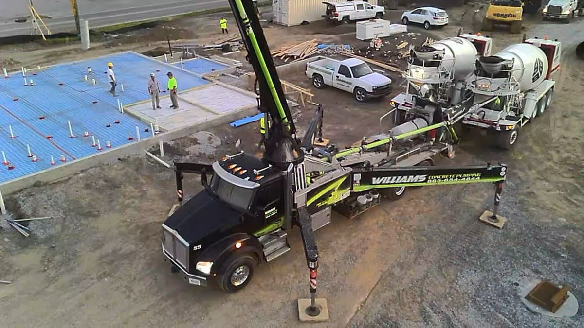 Boom Pumping for Williams Concrete Pumping in Knoxville, Tennessee