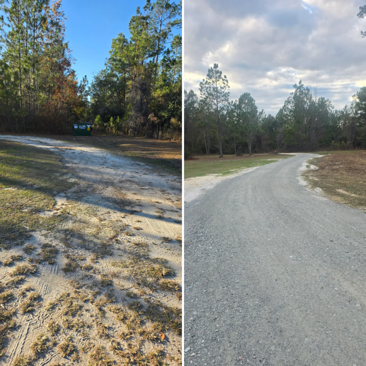 Driveway Installation for Giles Land Management, LLC in Hahira, GA