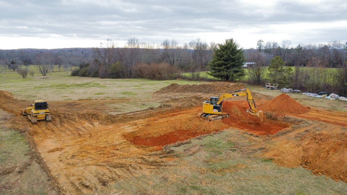 Site Preparation for McBryar Excavation in Trenton, GA