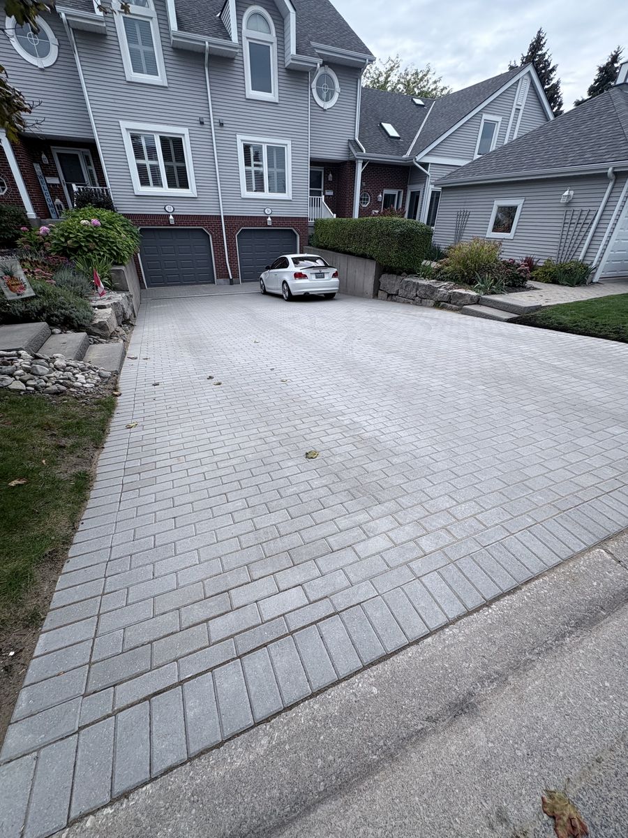 Interlock Pressure Washing & Re-Sanding for Pure Pavers Restoration in Burlington, ON