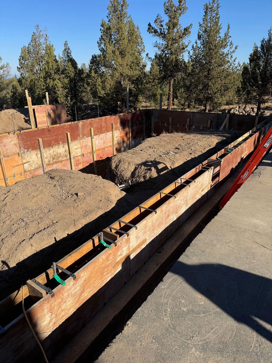 Excavation for TJR Concrete and Construction in Bend, OR
