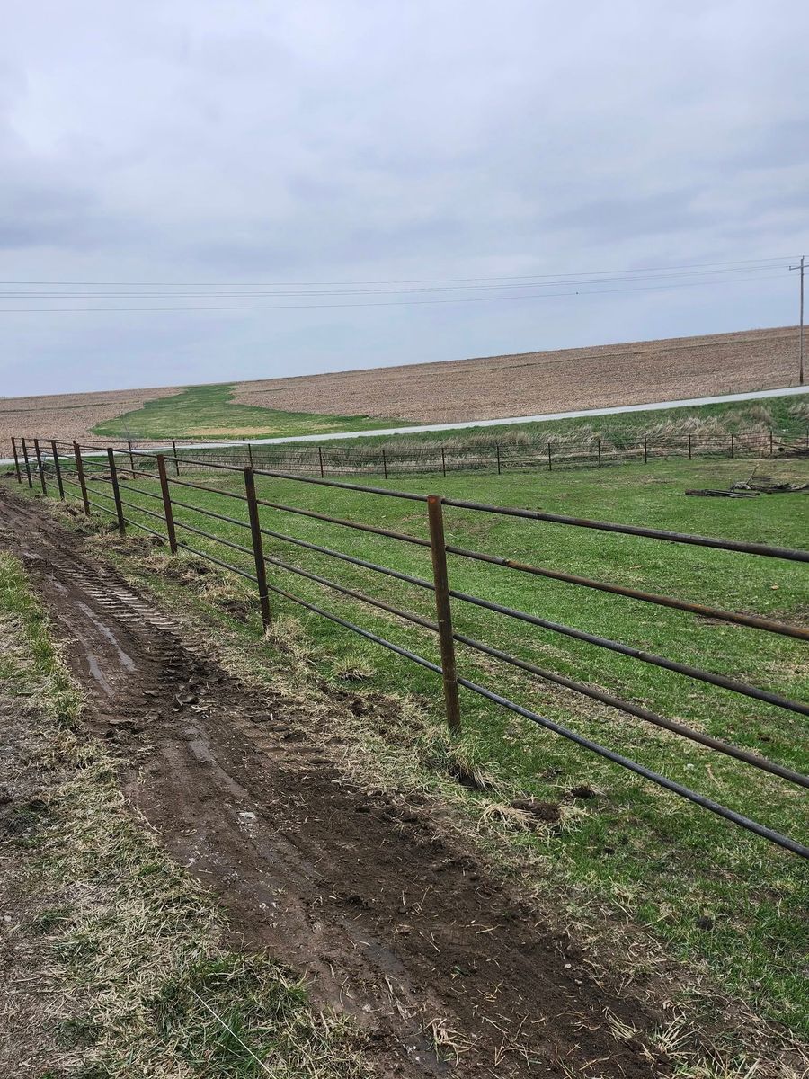 Fence Installation for HWY 2&65 Fabrication & Fencing in Humeston, IA