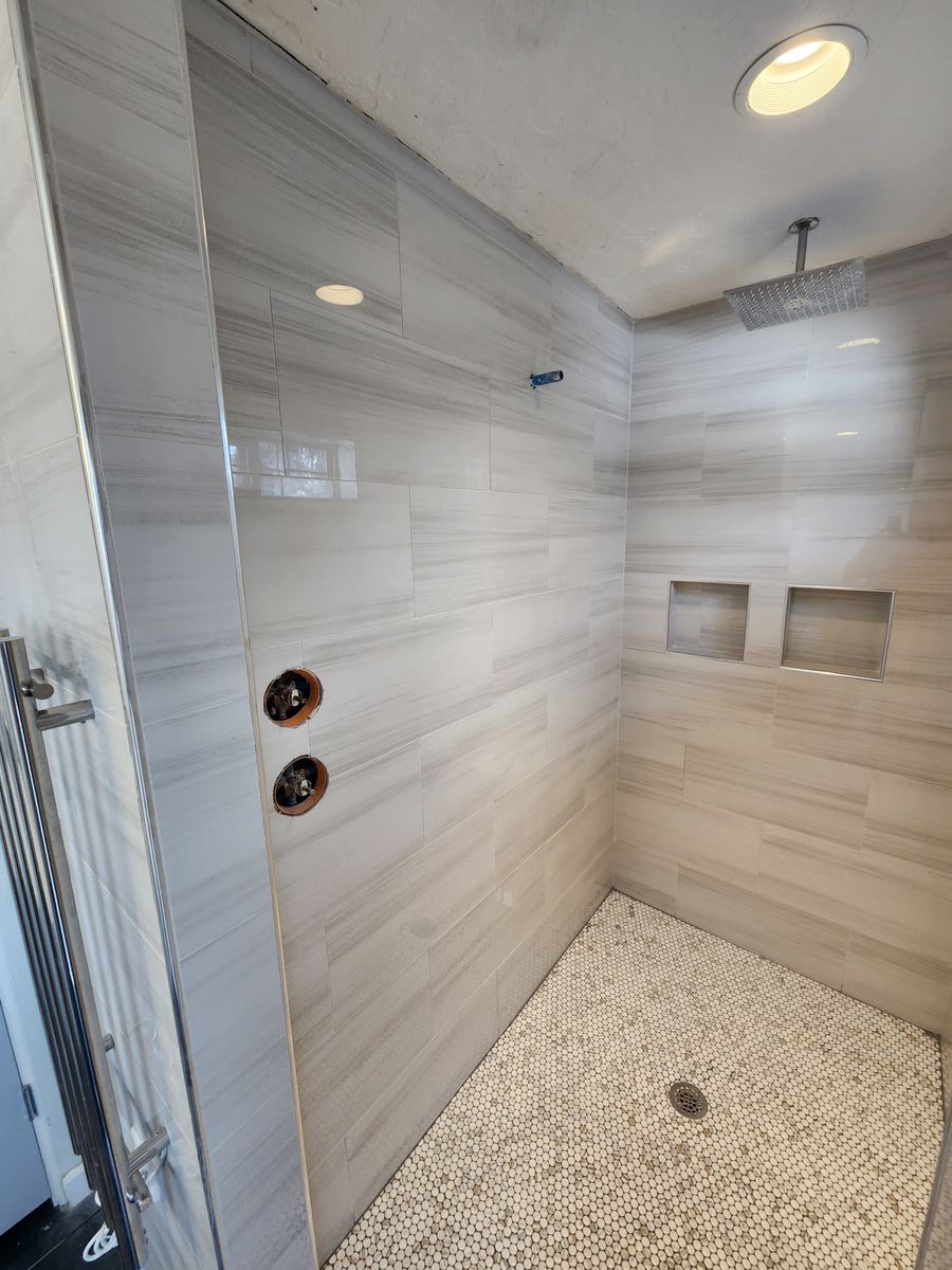 Bathroom remodel for Flawless Tile Company in Boise, ID