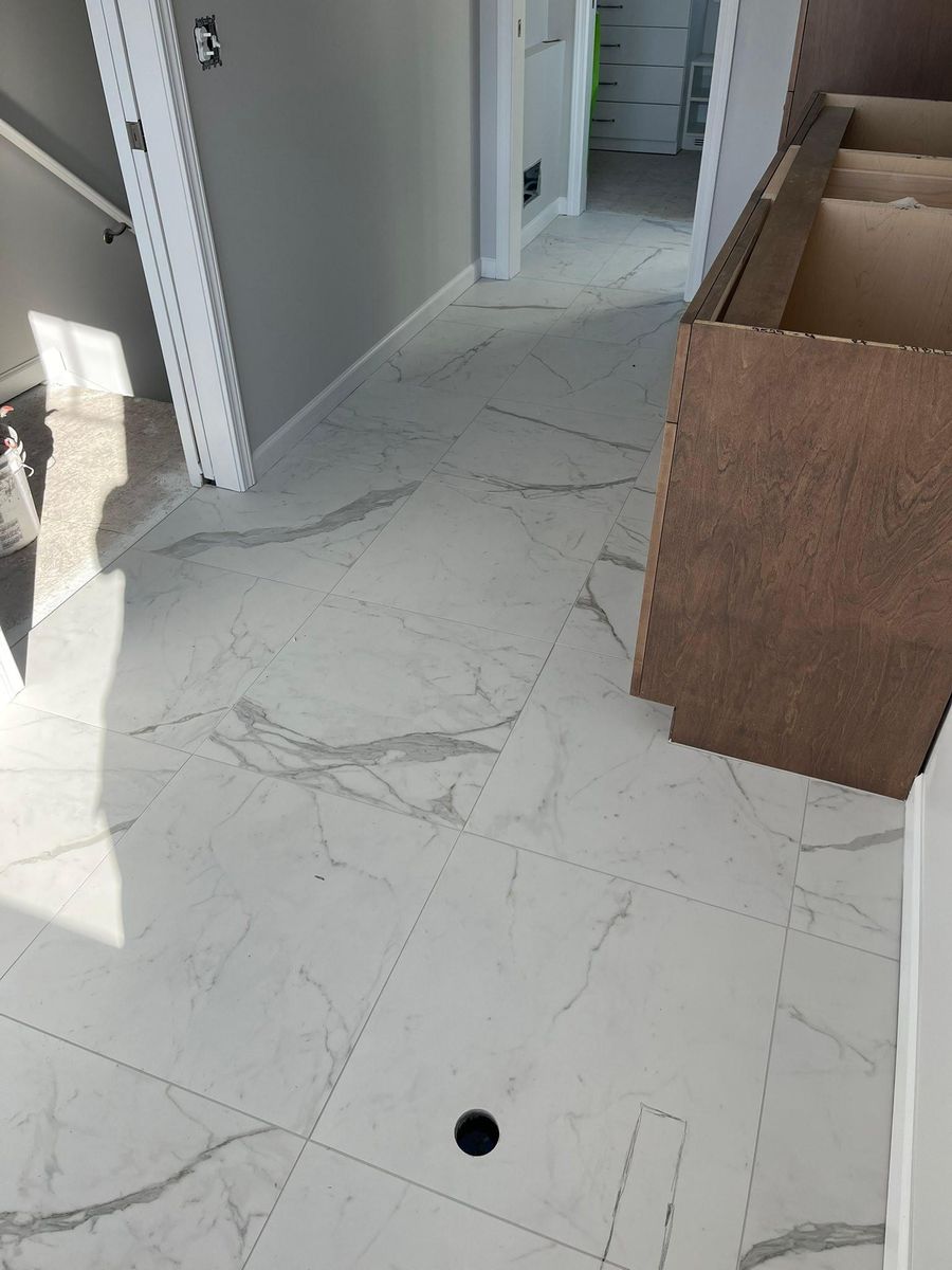 Tile Installation for PW Designs in Grand Blanc, MI