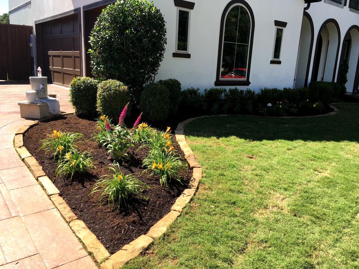 Plant Installation for Danny's Custom Landscaping & Woodchuck Firewood in Garland, TX