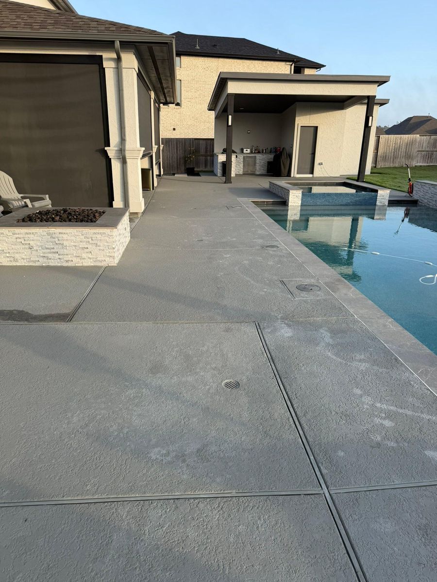 Concrete Resurfacing for Texas Curb N Borders in Houston, TX