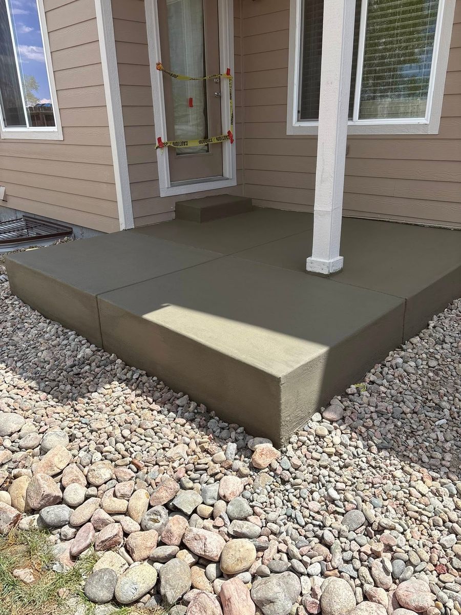Concrete Slab Construction for Highland Concrete & Landscaping in Colorado Springs, CO