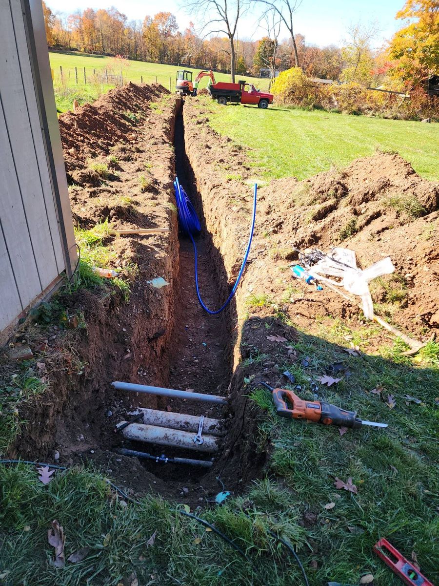 Trench Dig Outs for Heckman Hauling & Excavating in Nescopeck, PA