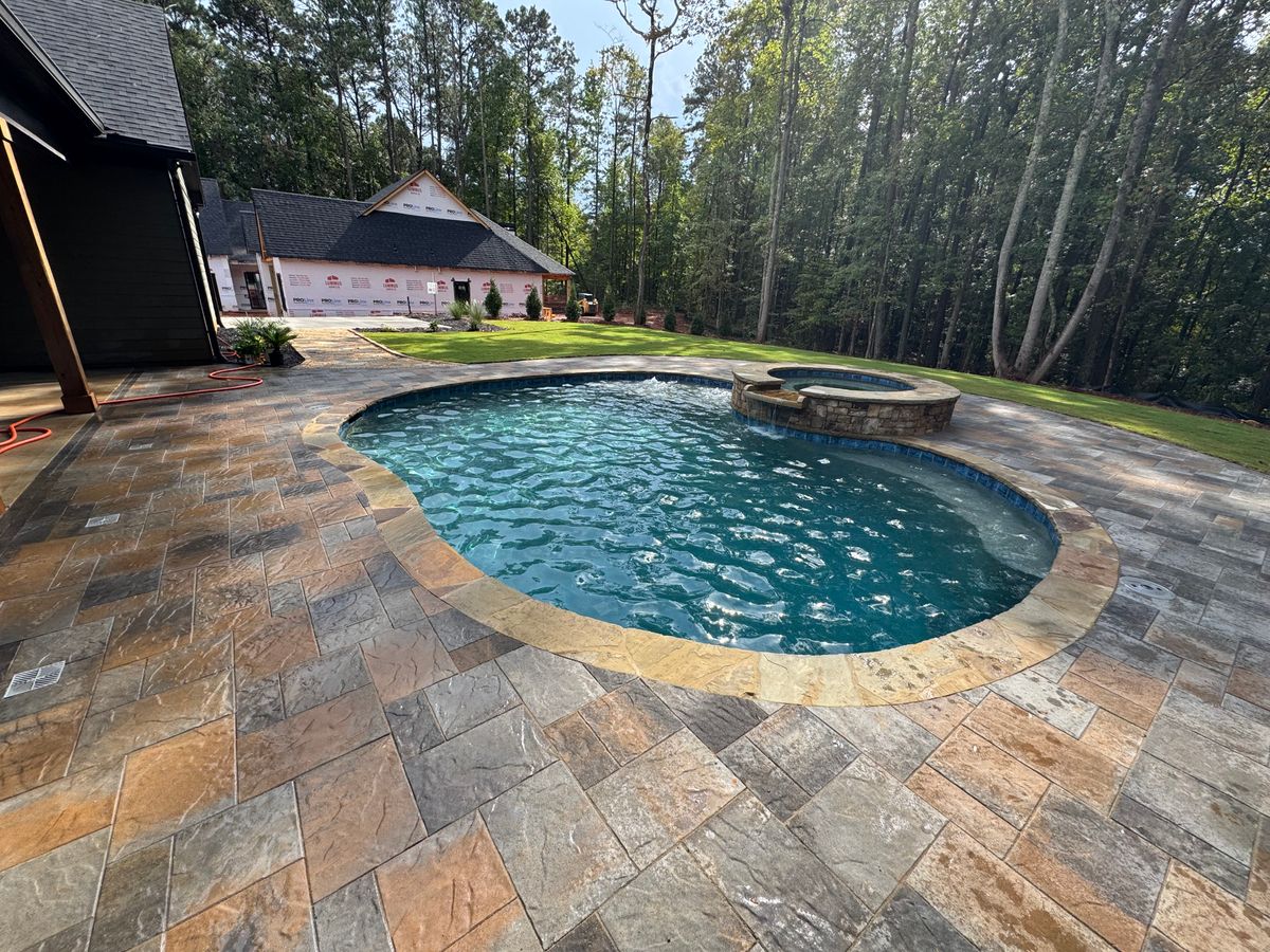 Patio Installation for Fusion Outdoor Living in North Georgia, GA