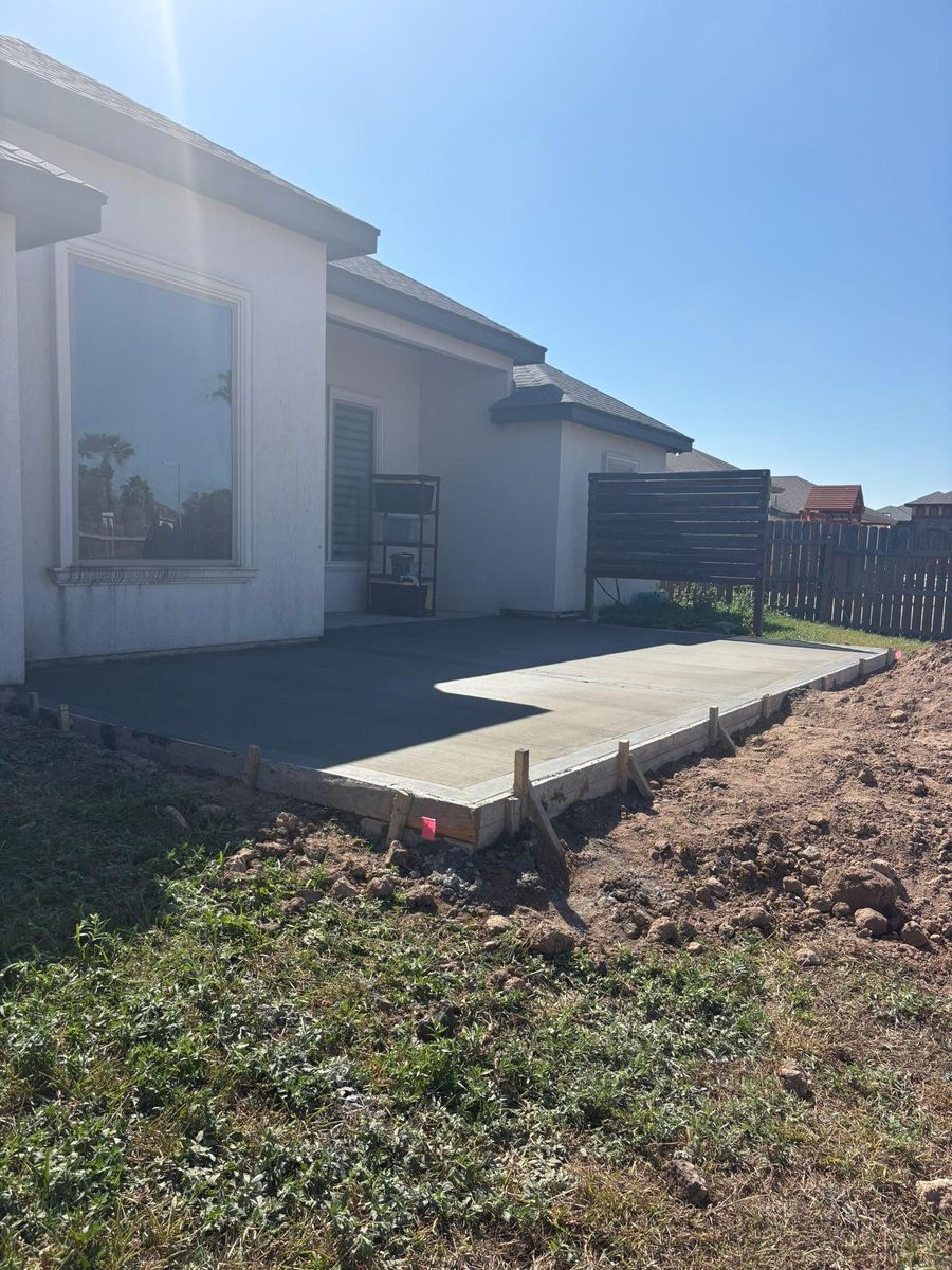 Concrete for Superior Painting and Metal Solutions in McAllen, TX